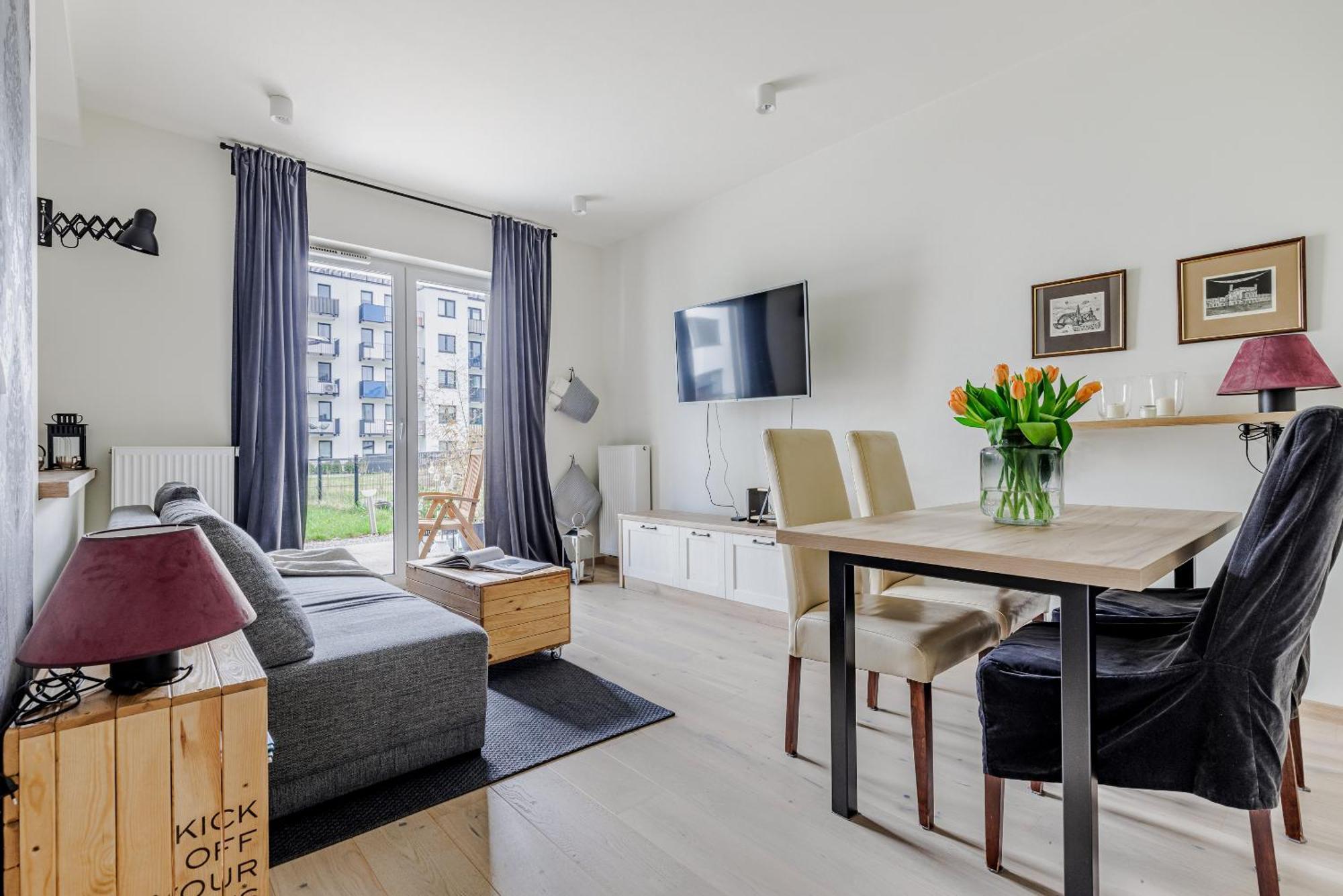 Relax&Comfort New Waw 50 Sqm With Terrace, Garden, Free Parking And Ac Warsaw Exterior photo